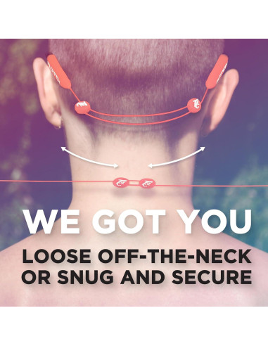 Correa Ajustable para Gafas Pilotfish 14cm Salmón Moderna