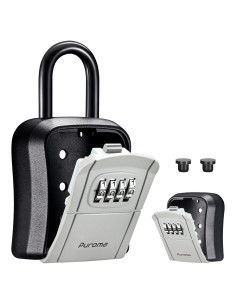 Caja de Llave con Cerradura Puroma LB125, 4 Dígitos, Gris