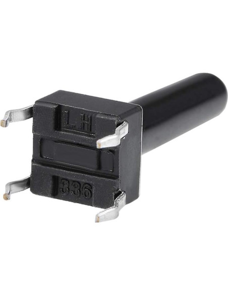 Interruptor Táctil Momentáneo uxcell 6x6x18mm 10PCS