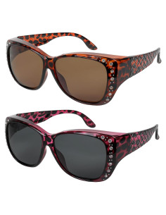 Gafas de sol fitover UV para mujeres - Protección HD