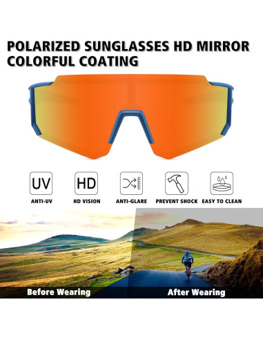 Gafas de sol polarizadas STORYCOAST UV400 para deportes