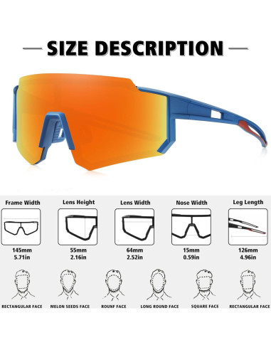 Gafas de sol polarizadas STORYCOAST UV400 para deportes