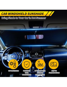 Protector Solar para Parabrisas LEVOTIYER Grande 152.4x83.8cm 2