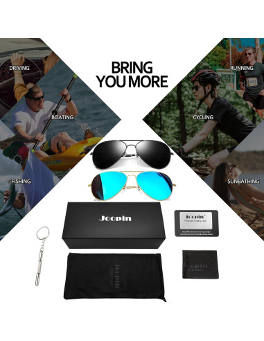 Gafas de Sol Joopin Aviador Polarizadas UV400 para Hombres