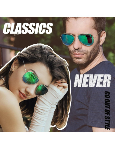 Gafas de Sol Polarizadas Joopin Verde Espejado UV400