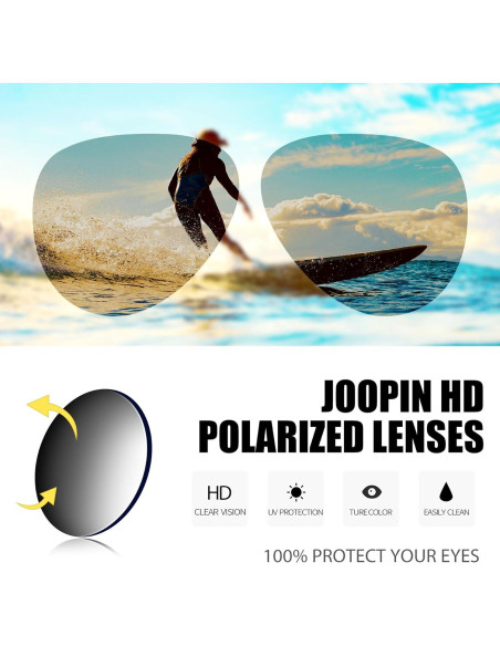 Gafas de Sol Polarizadas Joopin Verde Espejado UV400 Gafas de Sol Polarizadas Joopin Verde Espejado UV400