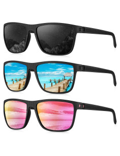 Gafas de sol KALIYADI polarizadas UV400 para hombres 3 pack