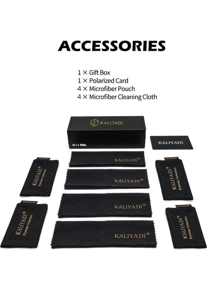 Gafas de sol KALIYADI polarizadas unisex con protección UV