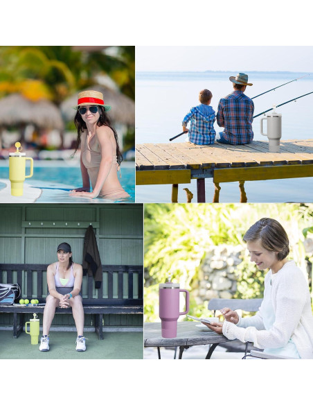 Juego de Accesorios BonneChance para Stanley Cup 9 Piezas Lila