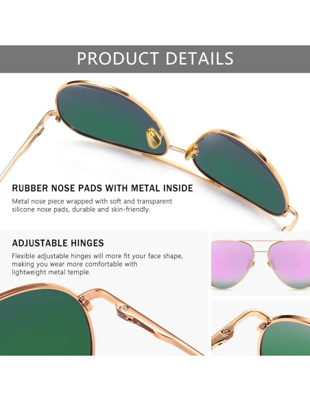 Gafas de sol oversized SUNGAIT - Lentes polarizados 60mm