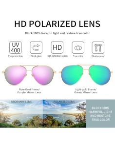 Gafas de sol oversized SUNGAIT - Lentes polarizados UV 2