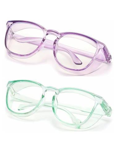 Gafas de seguridad Alsenor antiempañante UV azul 2 pack