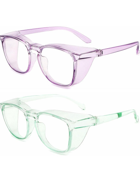 Gafas de seguridad Alsenor antiempañante UV azul 2 pack