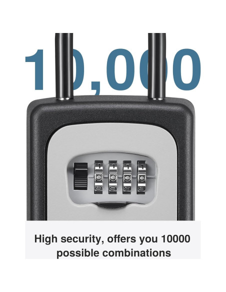 Caja de Llave Puroma Grande con Combinación Reajustable Gris