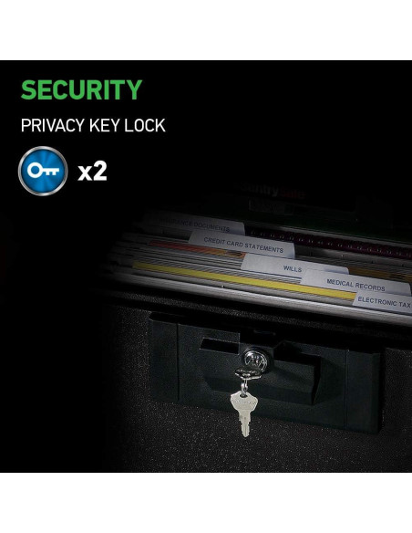 Caja de Documentos Ignífuga SentrySafe 1170 Negra 34.5x38.9x30.7cm