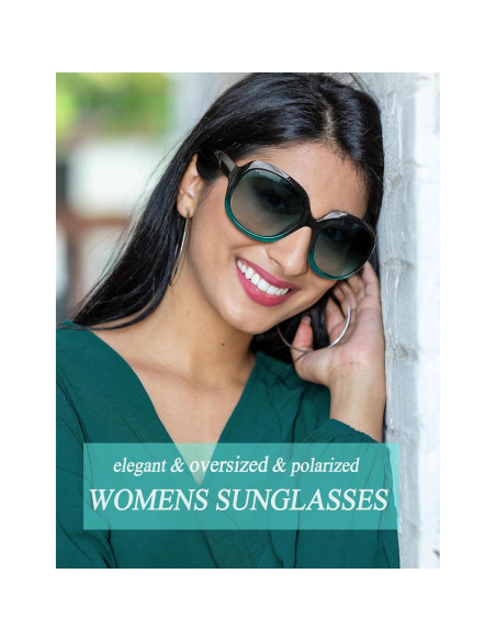 Gafas de sol Joopin grandes para mujer, polarizadas UV400 Gafas de sol Joopin grandes para mujer, polarizadas UV400