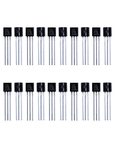 Regulador de Voltaje LDO MCP1700-3302E TO-92 3.3V 20 Piezas