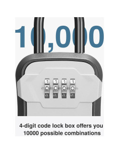 Caja de Seguridad Puroma Gris, Montada en Pared, 4 Dígitos 2