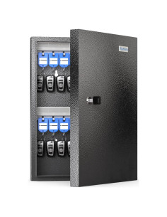 Caja de Llaves DiDiHere para 32 Llaves, Montaje en Pared, Negra