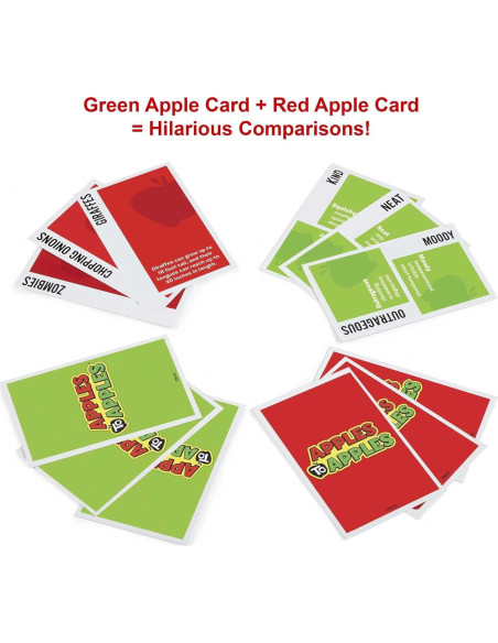 Juego de Cartas Apples to Apples Mattel 500 Tarjetas Diversión