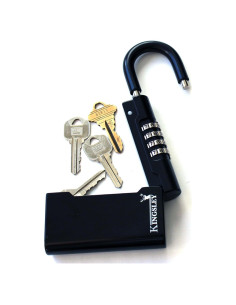 Caja de Llaves Kingsley Guard-a-Key Negra Portátil 5 Llaves