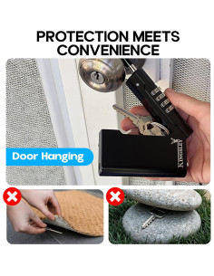 Caja de Llaves Kingsley Guard-a-Key Negra Portátil 5 Llaves 2