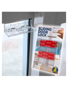 Cerradura de Puerta Corredera Shop Square - 2 Paquete Seguridad