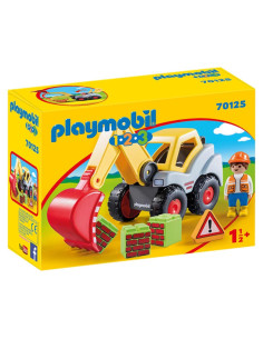 Excavadora de Paleta Playmobil 1.2.3 para Niños + Figura