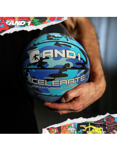 Balón de baloncesto AND1 Xcelerate Tamaño 7 con bomba