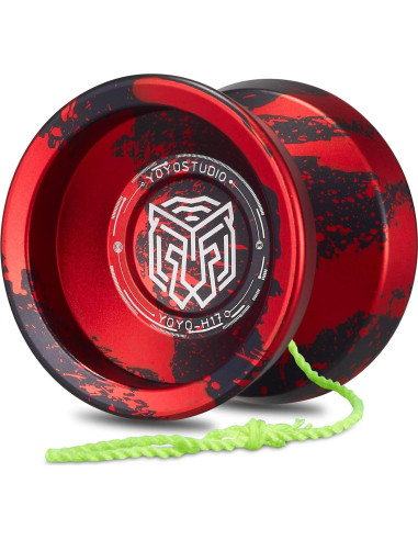 Yoyo Profesional YOYOSTUDIO H17 Doble Función Negro y Rojo