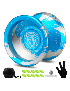 Yoyo Profesional YOYOSTUDIO H17 con Kit y Estuche Azul Plata