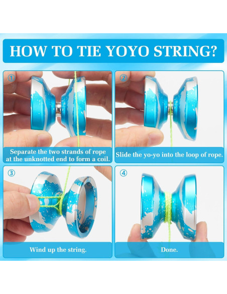 Yoyo Profesional YOYOSTUDIO H17 con Kit y Estuche Azul Plata