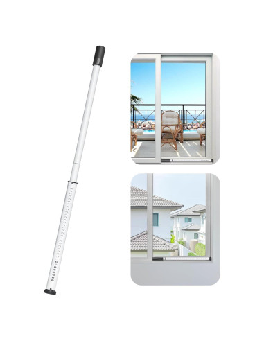 Barra de Seguridad para Puertas Corredizas AceMining Blanca 50-127 cm