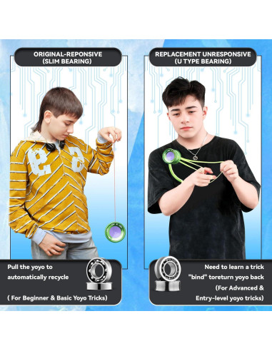 Yoyo Profesional MAGICYOYO V11 con Dedo - Verde Claro