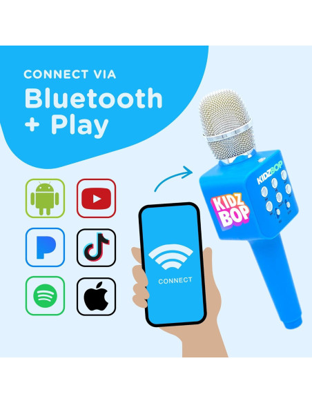 Micrófono Karaoke Kidz Bop Move2Play Azul | 4 Efectos de Voz