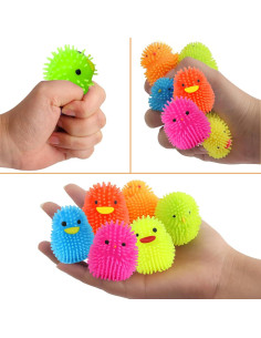 Paquete de 18 Huevos de Pascua con Pelotas Puffer LED 2