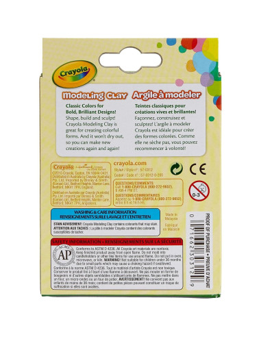 Arcilla para Modelar Crayola Set de 8 Colores 136g