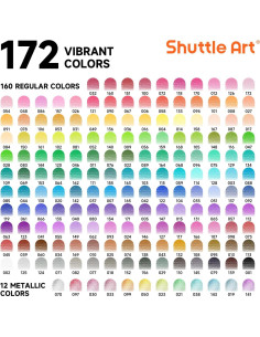 Set de 172 Lápices de Colores Shuttle Art - Suave y Vibrante 2