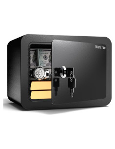 Caja de Seguridad Marcree 0.23 Pies Negra con Llave 17x23cm