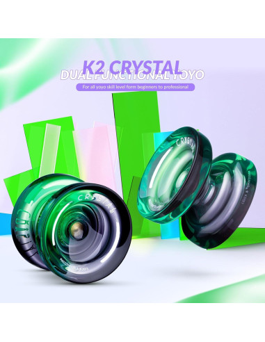 Yoyo K2 INOVASHON Profesional Responsivo Negro Verde