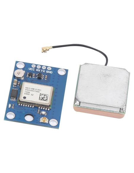 Módulo GPS Jauarta NEO-6MV2 con Antena IPX y EEPROM