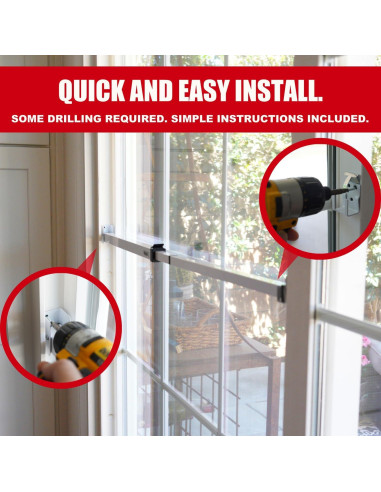 Barra de Seguridad Deslizante SecurityMan Ajustable 47.6-129.8 cm