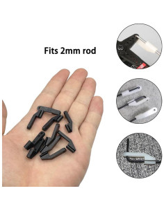 10 Sujetadores Plásticos URIMPAVIDO para Aviones RC 2mm 2