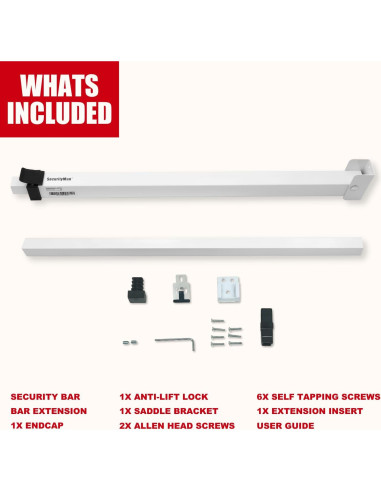 Barra de Seguridad Deslizante SecurityMan Ajustable 47.6-129.8 cm