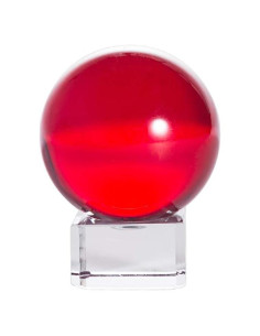 Bola de Cristal K9 LONGWIN 40mm Fengshui Roja