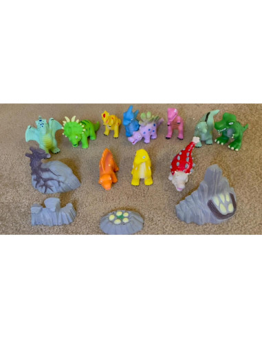 Juguetes de Baño Dinosaurios Hely Cancy 12 Piezas Sin Agujeros