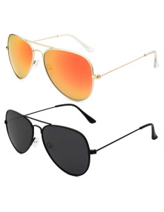 Gafas de Sol Livh Aviador Polarizadas UV400 Dorado/Naranja
