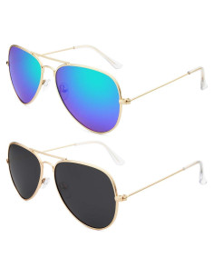 Gafas de Sol Livh Aviador Polarizadas UV400 Dorado