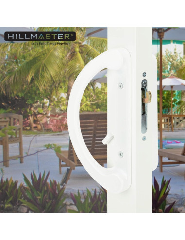 Juego de Manijas para Puerta de Patio HILLMASTER Blanco 45