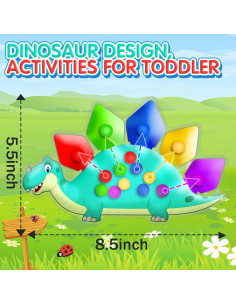 Juguetes Sensoriales Dinosaurio UIIOPJIOM 4 Piezas 13.97 cm 2